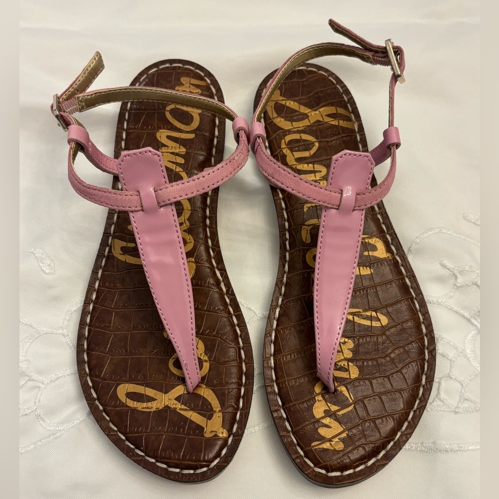 Sam Edelman Kids Pink and Brown Sandals